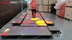 Pista da ballo interattivo a LED creativo #leddancefloor #leddisplay #interactive
