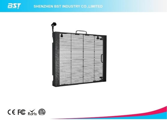 Windproof all'aperto Noleggio trasparente schermo a LED schermo a pixel pitch 10mm LED