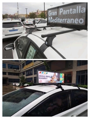 Full Color P2.5 Taxi Top LED Display Outdoor Alta luminosità 3000nits LED Screen In Il Giorno E La Notte