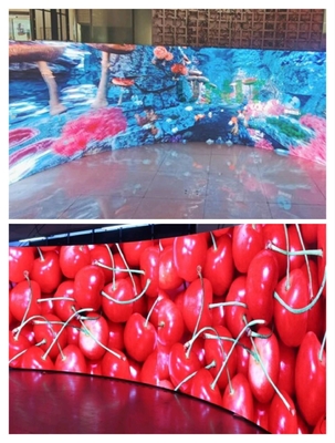 Display LED visibile Magnetic Design Flessibile P2.5 Curve Advertising LED Screen For Conference