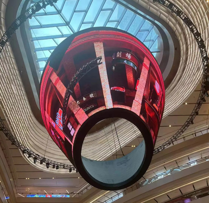 P4 Curve LED Video Wall Indoor Attraenti schermi pubblicitari a LED