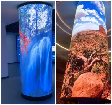 P4 Curve LED Video Wall Indoor Attraenti schermi pubblicitari a LED