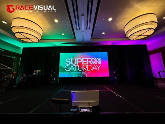 7680HZ P2.9 Indoor Full Color Led Screen For Events 500mmx1000mm Dimensione armadio Rating IP40