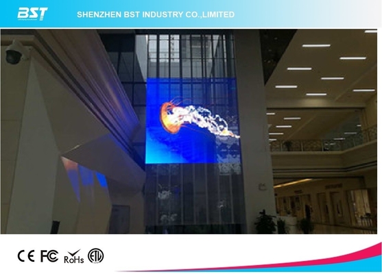 Display a colori a LED trasparente P10 per un'installazione rapida