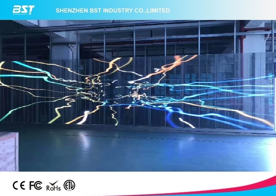 Display a colori a LED trasparente P10 per un'installazione rapida