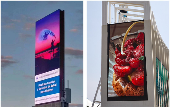 Display a LED a colori per la pubblicità all'aperto ultra sottile leggero facile da installare per la pubblicità dinamica