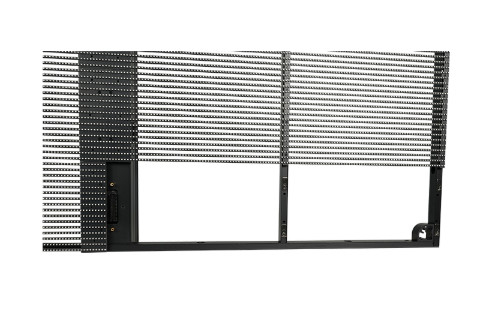 P3.9-7.8 Display LED esterno trasparente ad alta luminosità 5500nits e frequenza di aggiornamento 3840Hz