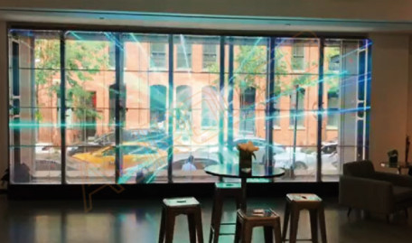Display LED trasparente per installazioni fisse interne Personalizzabile