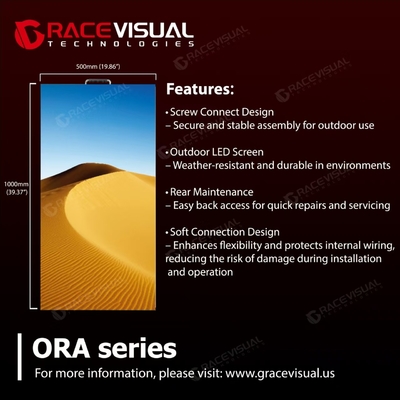 ORA Series Outdoor Rental Screen Display di livello professionale con 4500 Nits e 7680Hz per eventi all'aperto