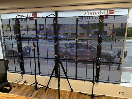 P3.9-7.8 Display LED esterno ad alta trasparenza, frequenza di aggiornamento 3840 Hz
