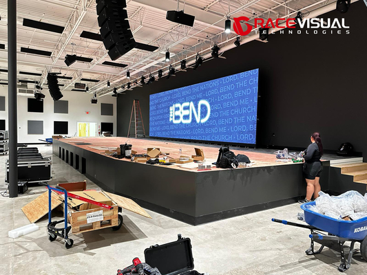 500x500mm Pannello CCC/CE Certificato LED Video Wall 28W 160° angolo di visione Configurazioni personalizzate Sistema di blocco automatico