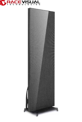 P2.5 mm Display digitale Totem Indoor Screen 640 x 1920 mm Poster interattivo 3840 Hz Alta frequenza di aggiornamento Wi-Fi controllato Stand rotante per eventi