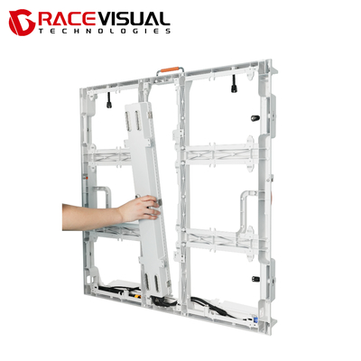 Serie OA, P5.7 Outdoor LED Display (960×960mm), cartellone pubblicitario commerciale a colori con alta luminosità (6000/10000 nit), protezione IP66, basso calore e manutenzione anteriore o posteriore completa.