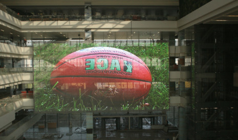 Display trasparente a strisce LED a maglia personalizzabile Ideale per applicazioni interne ed esterne fisse