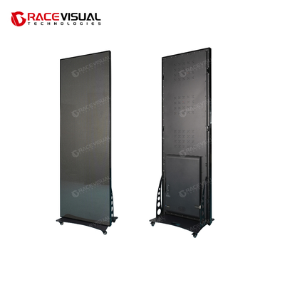 Iposter LED Display Screen Lightweight 35kg, 1.2 2.5mm Pixel Pitch, Mobile & Cloud Control, Slim Design, Opzioni di montaggio multiple con ruote, base e anello appeso