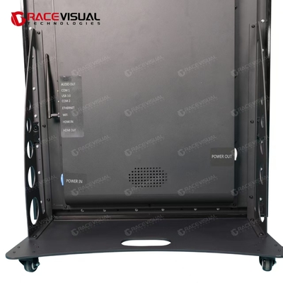 Impiego mobile semplificato con opzioni di controllo software per PC e display LED pubblicitario interno con splicing ad angolo di 90°