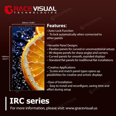 High-End Indoor LED Display ∙ IRC Series ∙ 3rd Gen Upgrade con A8s Plus, ultra-sottile, energeticamente efficiente, installazione versatile e immagini mozzafiato