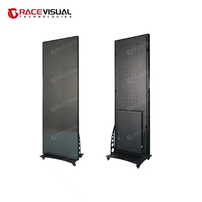 Premium P2.5 Indoor LED Poster Display ultra-sottile da 640×1920 mm con colore a 16 bit, aggiornamento a 7680Hz e mobile stand per elegante segnaletica digitale