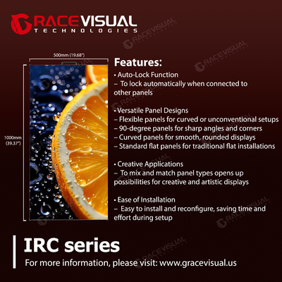 Display a LED a noleggio interno della serie IRC    Ultra-High Refresh Rate, flessibilità versatile e efficienza energetica per eventi commerciali interni