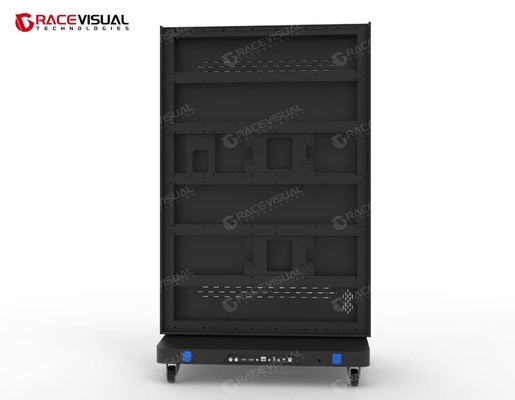 Piccole dimensioni interno a pavimento pieghevole LED Display Poster Screen, facile stoccaggio, trasporto conveniente