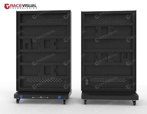 Piccole dimensioni interno a pavimento pieghevole LED Display Poster Screen, facile stoccaggio, trasporto conveniente