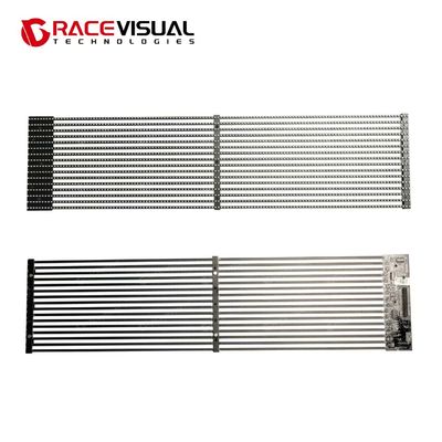 GRACEVISUAL TS-F: Ultra-Thin Transparent Smart Display Alta luminosità (600~5500nits) & alta trasparenza, trasparente in qualsiasi luce.