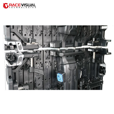 Display a LED interno curvo flessibile della serie IRDF con pixel pitch di 2,9 mm, design modulare magnetico e refresh rate di 7680Hz