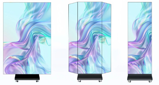 Display a LED a triplo piegatore: portatile, senza soluzione di continuità e brillante